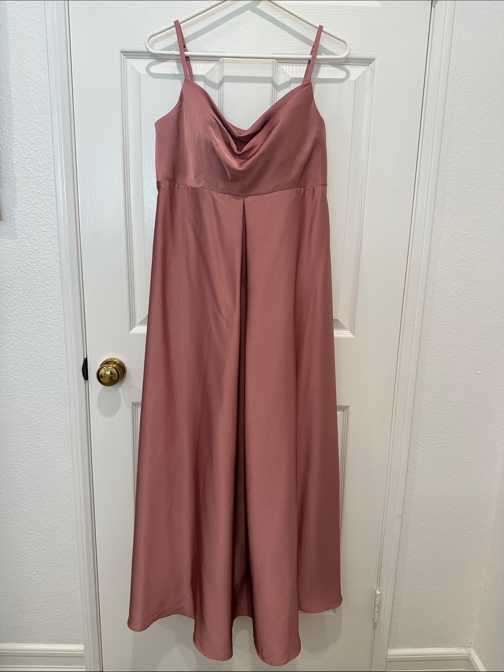JJ’s House Strappy Cowl Neck Evening Gown or Bridesmaid Dress